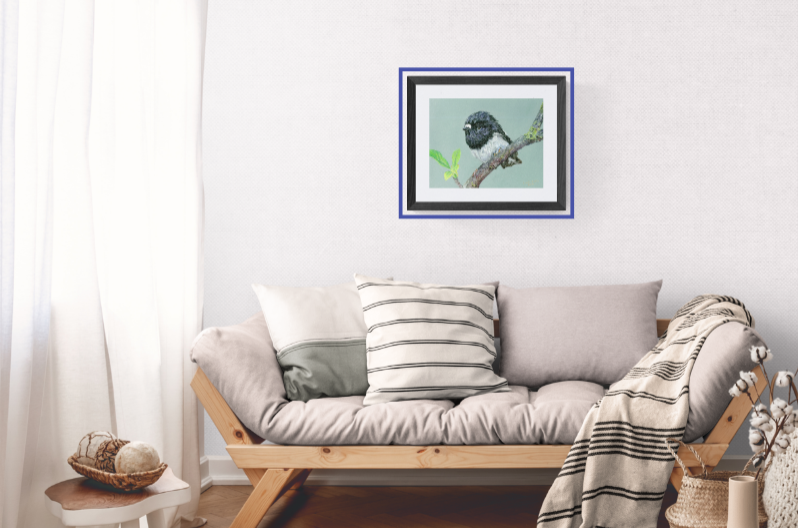 NZ Native Bird - North Island Tomtit/Miromiro